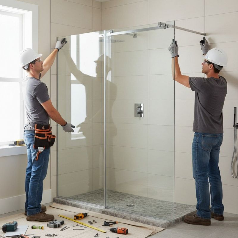 Shower Glass Installation
