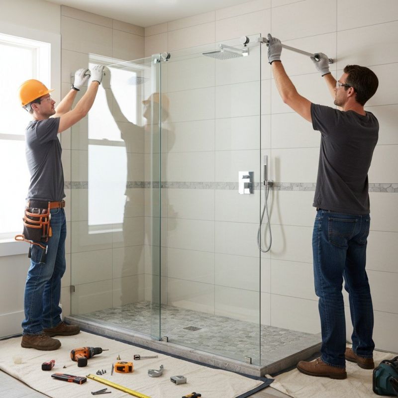 Shower Glass Installation
